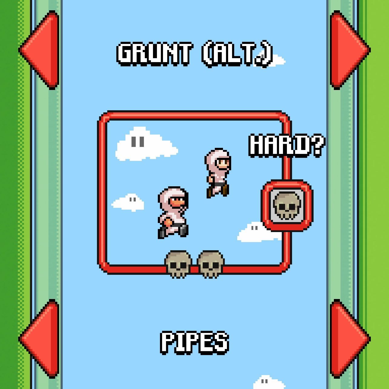 Character selection screen showing the Grunt skin